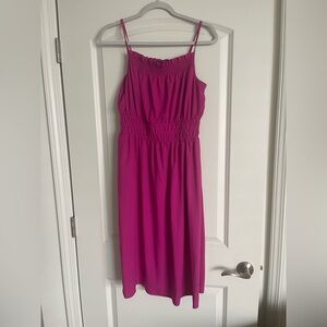 Pink Sleeveless Stretchy Dress